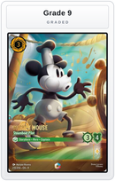 Graded - Mickey Mouse - Steamboat Pilot (Enchanted) — Grade 9 graded overlay