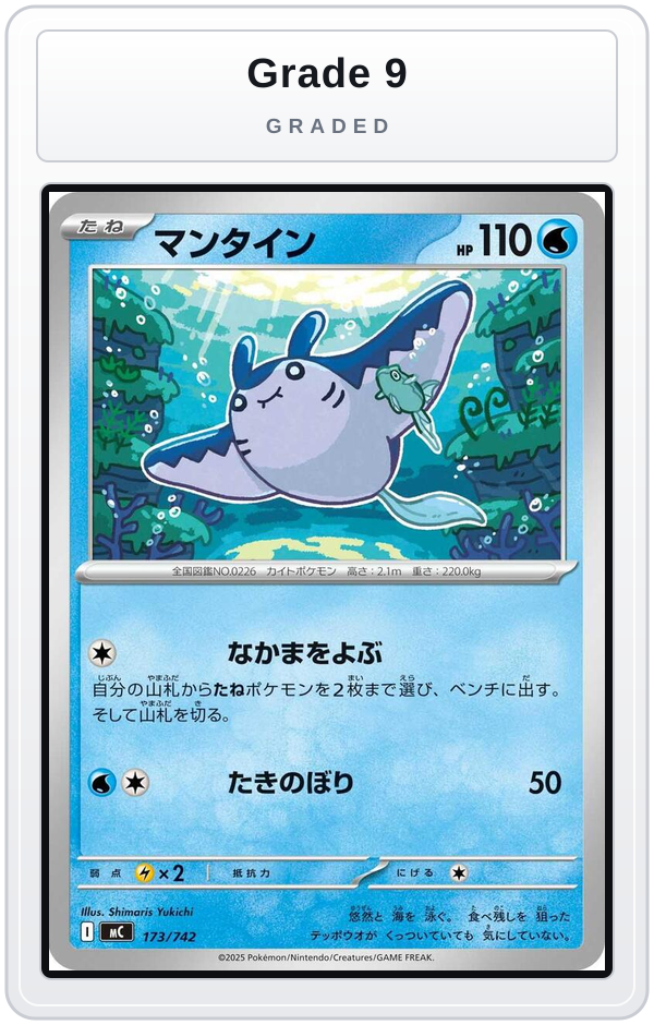 Graded - Mantine - 173/742 — Grade 9 graded overlay