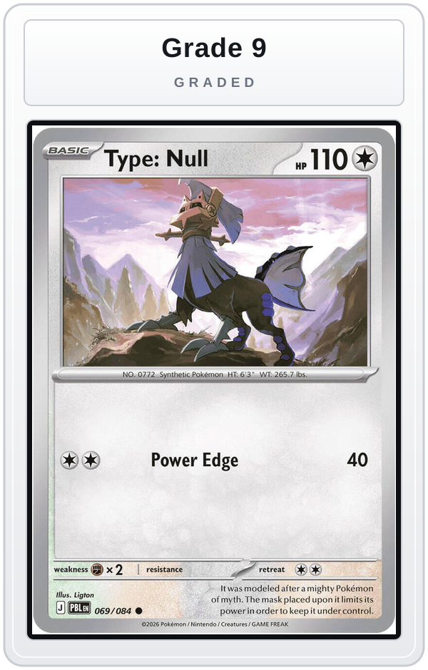 Graded - Type: Null — Grade 9 graded overlay