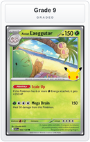 Graded - Alolan Exeggutor - 002/128 — Grade 9 graded overlay