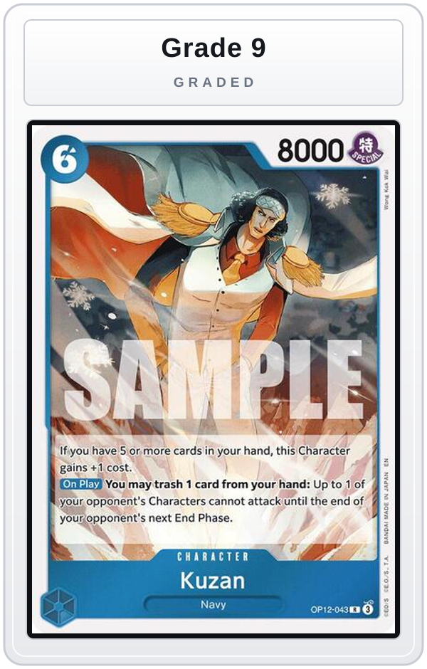 Graded - Kuzan (043) — Grade 9 graded overlay