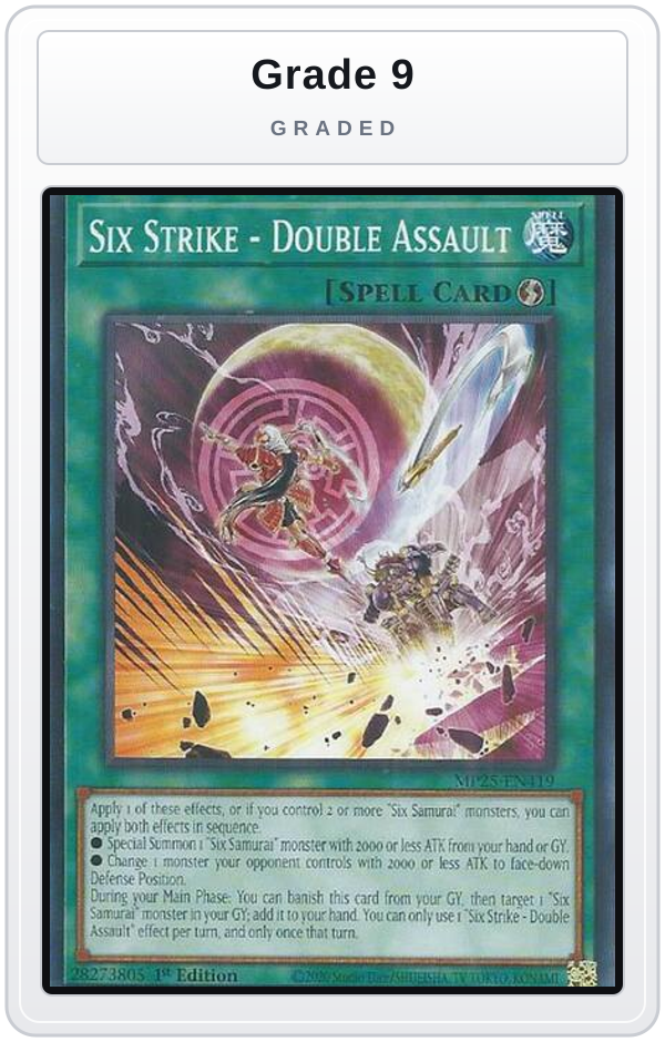 Graded - Six Strike - Double Assault — Grade 9 graded overlay