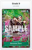 Graded - Roronoa Zoro (OP13-037) — Grade 9 graded overlay