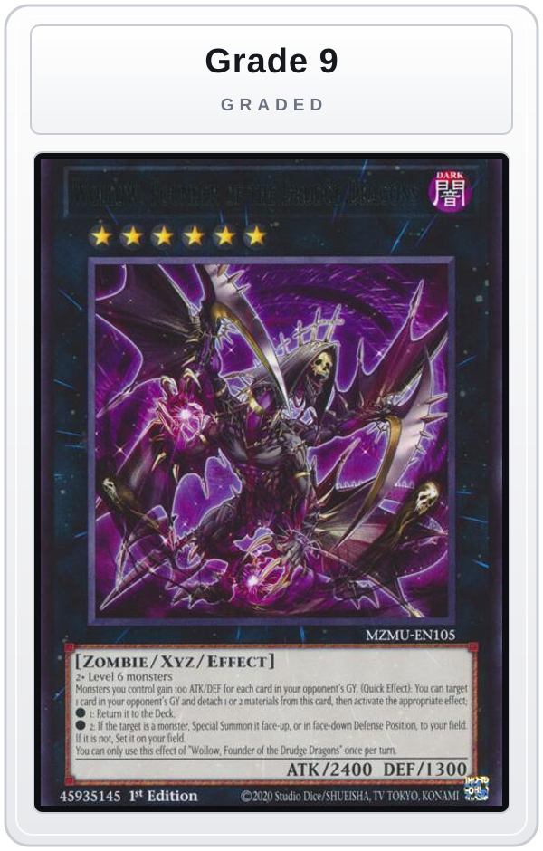 Graded - Wollow, Founder of the Drudge Dragons — Grade 9 graded overlay