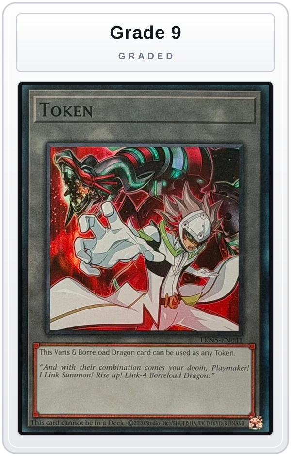 Graded - Token: Varis & Borreload Dragon — Grade 9 graded overlay