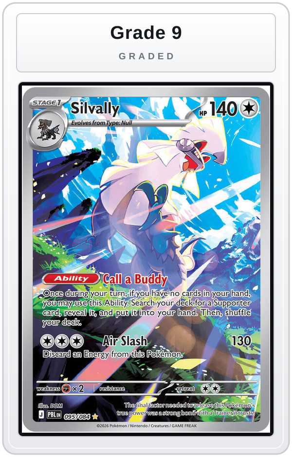 Graded - Silvally - 095/084 — Grade 9 graded overlay