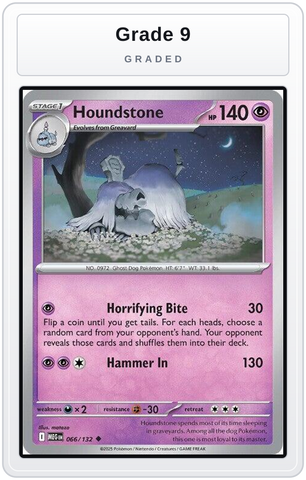 Graded - Houndstone - 066/132 — Grade 9 graded overlay