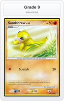 Graded - Sandshrew — Grade 9 graded overlay