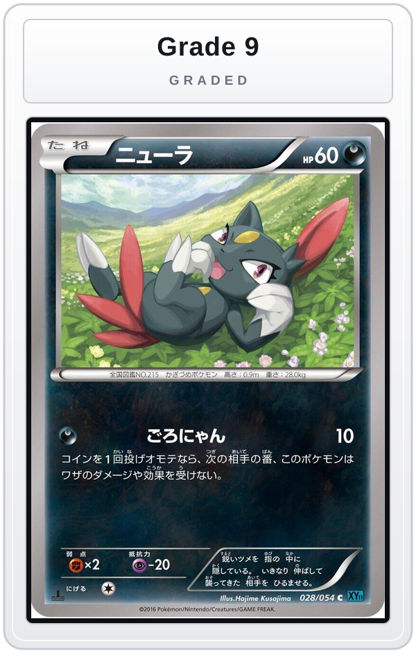 Graded - Sneasel — Grade 9 graded overlay