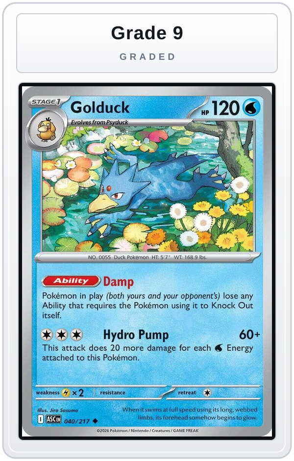 Graded - Golduck — Grade 9 graded overlay