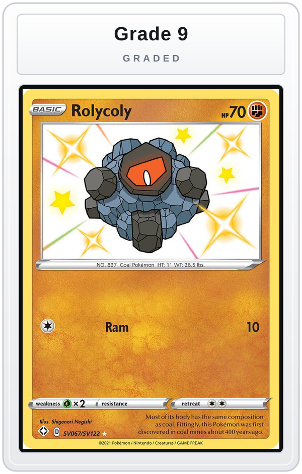 Graded - Rolycoly — Grade 9 graded overlay
