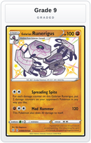 Graded - Galarian Runerigus — Grade 9 graded overlay