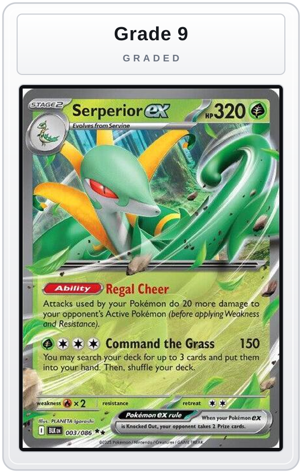 Graded - Serperior ex — Grade 9 graded overlay