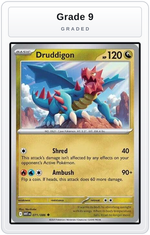 Graded - Druddigon — Grade 9 graded overlay
