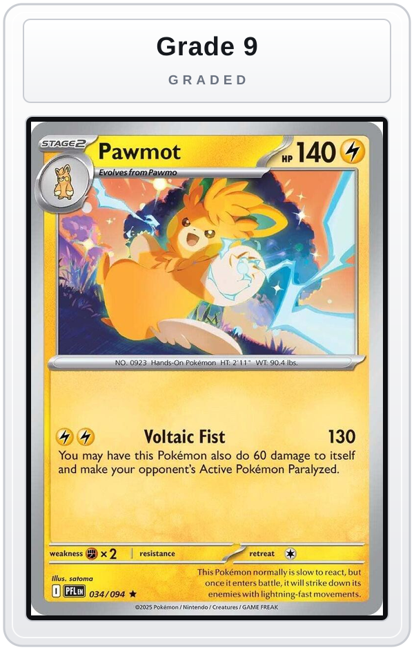 Graded - Pawmot — Grade 9 graded overlay