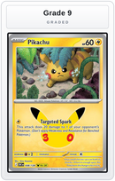 Graded - Pikachu - 038/128 — Grade 9 graded overlay