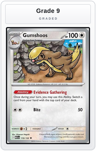 Graded - Gumshoos - 110/132 — Grade 9 graded overlay