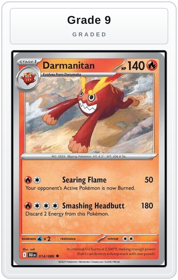 Graded - Darmanitan — Grade 9 graded overlay