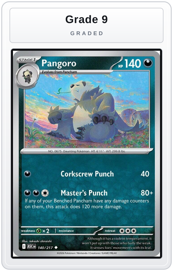 Graded - Pangoro — Grade 9 graded overlay