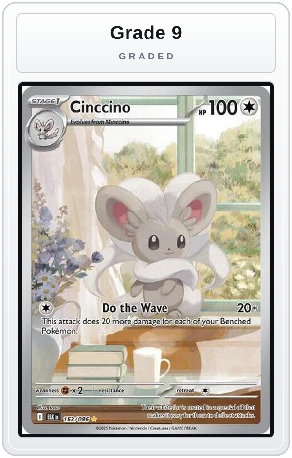 Graded - Cinccino - 153/086 — Grade 9 graded overlay