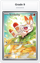 Graded - Scorbunny - 225/217 — Grade 9 graded overlay