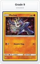 Graded - Machop - 6/12 — Grade 9 graded overlay