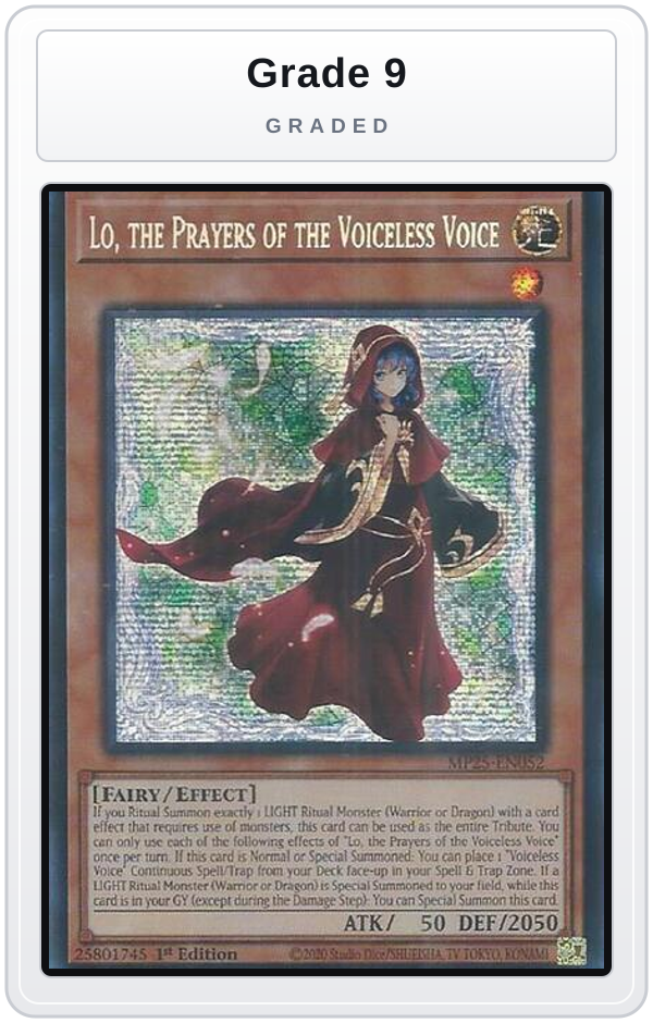 Graded - Lo, the Prayers of the Voiceless Voice — Grade 9 graded overlay