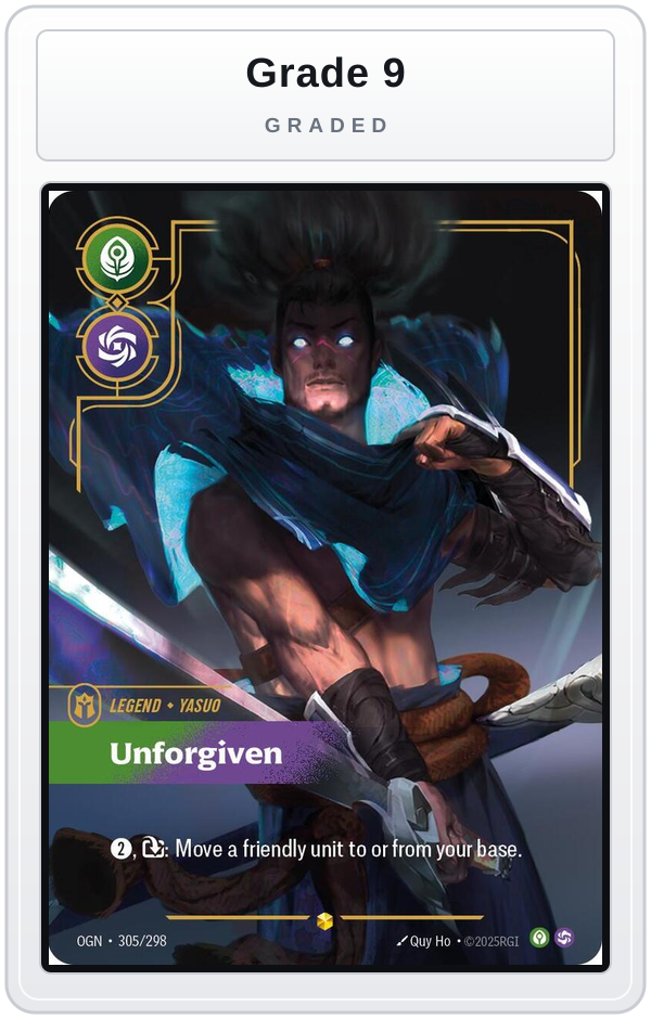 Graded - Yasuo, Unforgiven (Overnumbered) — Grade 9 graded overlay