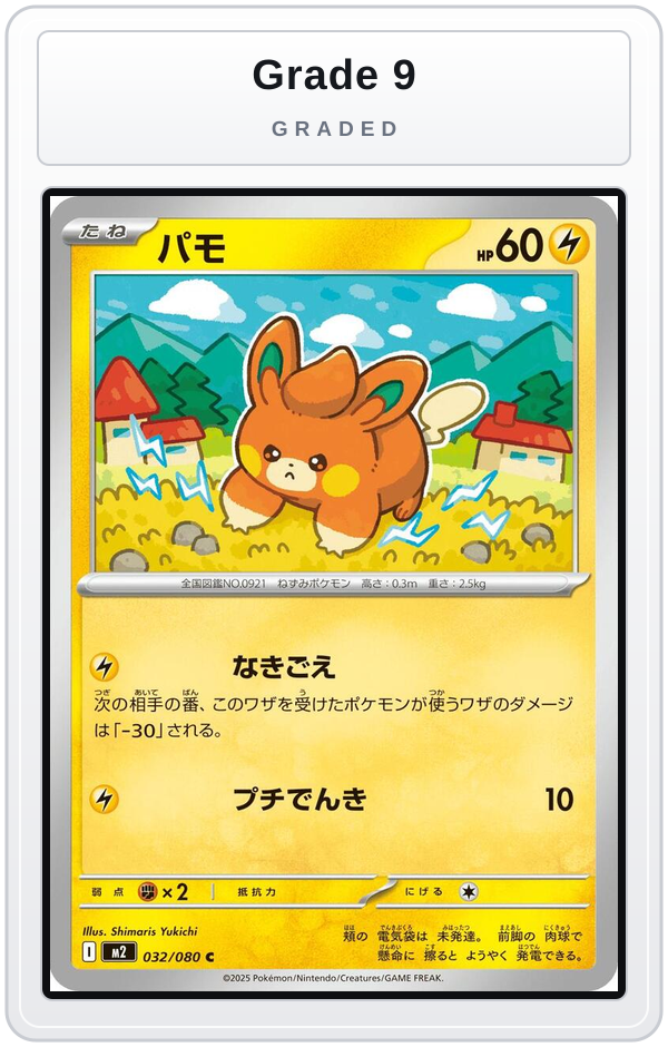 Graded - Pawmi — Grade 9 graded overlay