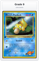 Graded - Misty's Psyduck — Grade 9 graded overlay