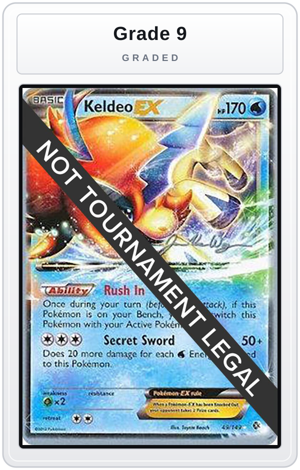 Graded - Keldeo EX - 2015 (Jacob Van Wagner) — Grade 9 graded overlay