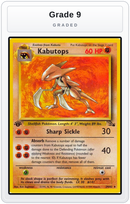 Graded - Kabutops (24) — Grade 9 graded overlay