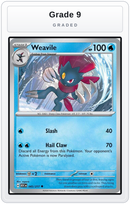 Graded - Weavile - 045/217 — Grade 9 graded overlay