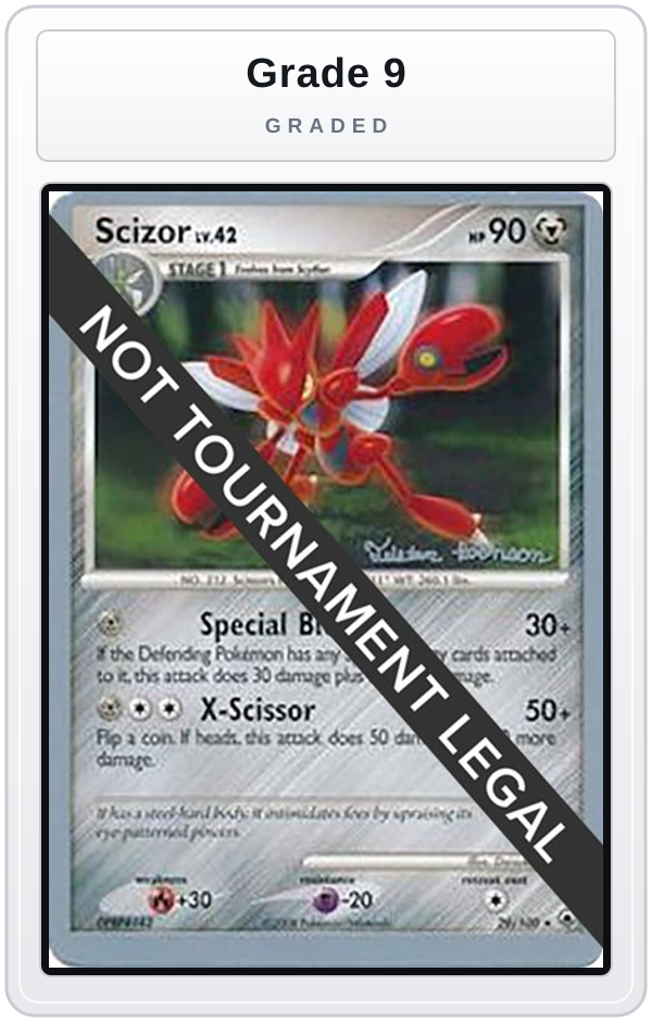 Graded - Scizor - 2008 (Tristan Robinson) — Grade 9 graded overlay