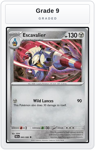 Graded - Escavalier — Grade 9 graded overlay