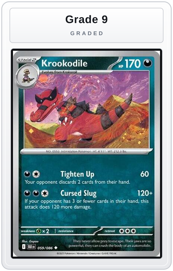 Graded - Krookodile — Grade 9 graded overlay
