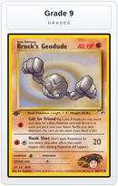 Graded - Brock's Geodude (66) — Grade 9 graded overlay