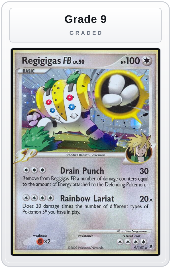 Graded - Regigigas FB — Grade 9 graded overlay