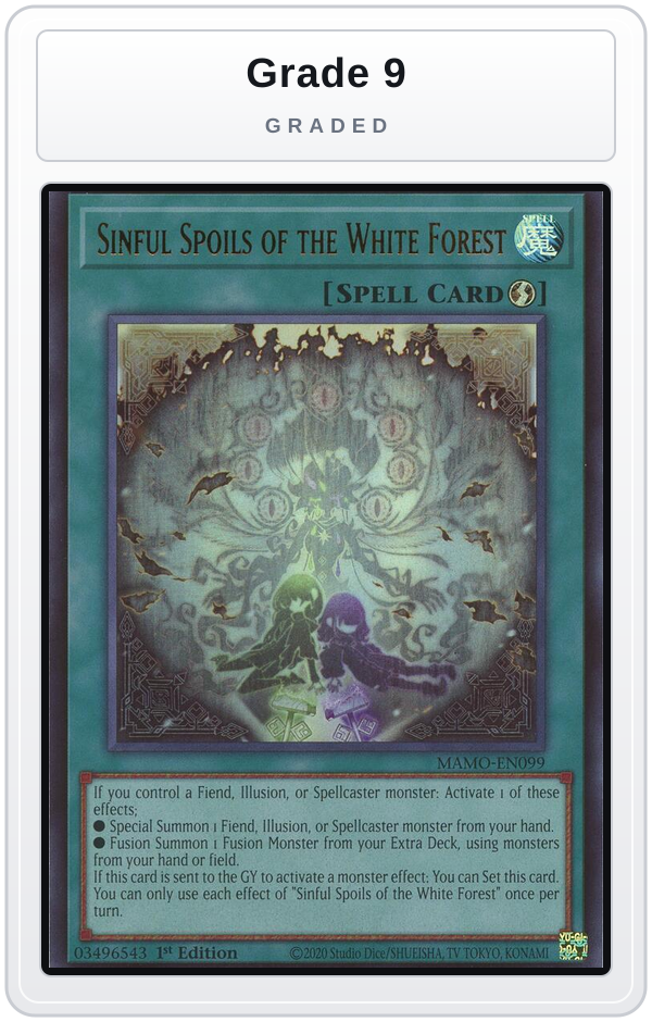 Graded - Sinful Spoils of the White Forest — Grade 9 graded overlay