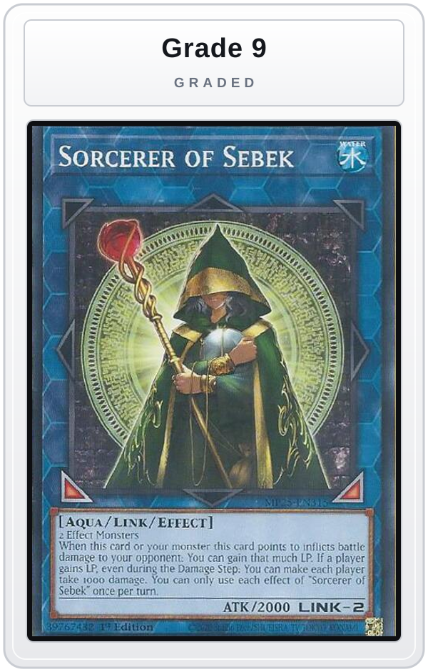 Graded - Sorcerer of Sebek — Grade 9 graded overlay