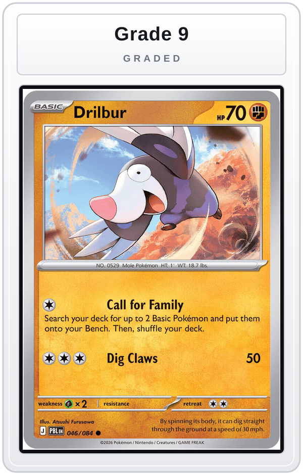 Graded - Drilbur — Grade 9 graded overlay