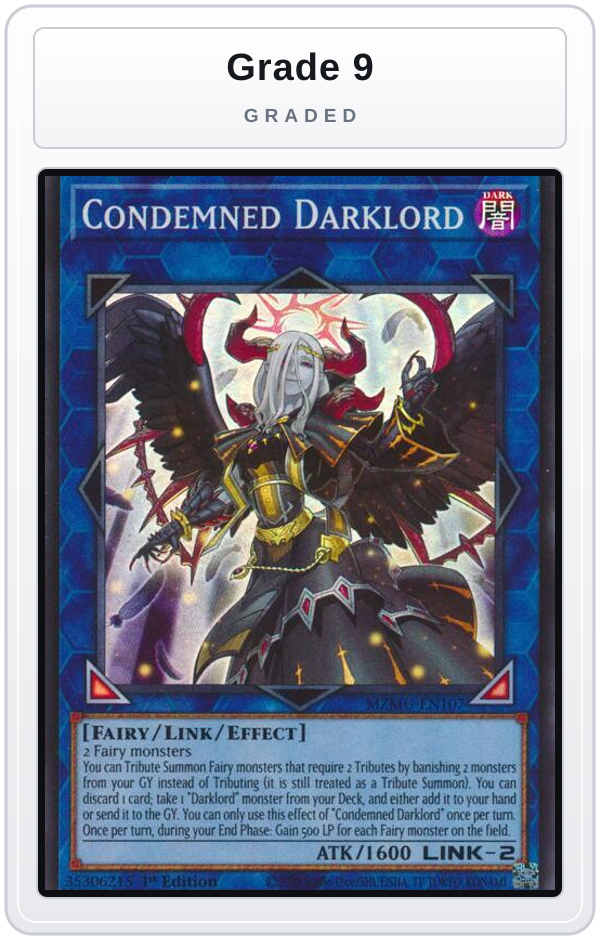 Graded - Condemned Darklord — Grade 9 graded overlay