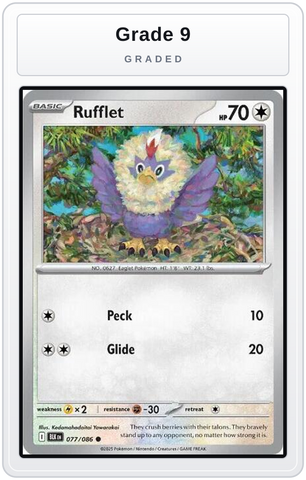 Graded - Rufflet — Grade 9 graded overlay