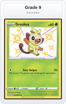 Graded - Grookey — Grade 9 graded overlay