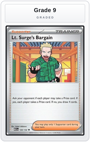 Graded - Lt. Surge's Bargain - 120/132 — Grade 9 graded overlay