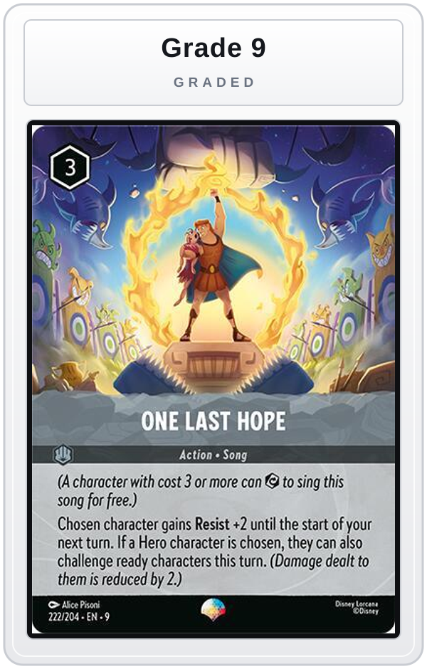 Graded - One Last Hope (Epic) — Grade 9 graded overlay