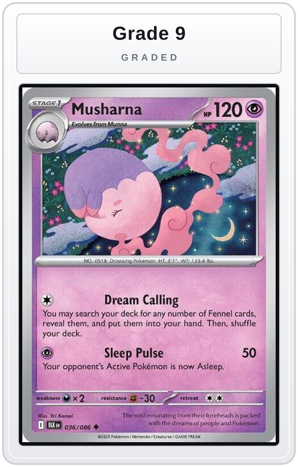 Graded - Musharna — Grade 9 graded overlay