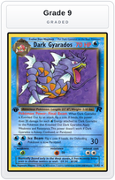 Graded - Dark Gyarados (25) — Grade 9 graded overlay