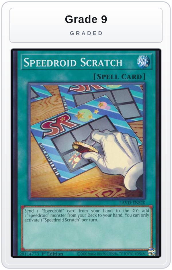 Graded - Speedroid Scratch — Grade 9 graded overlay