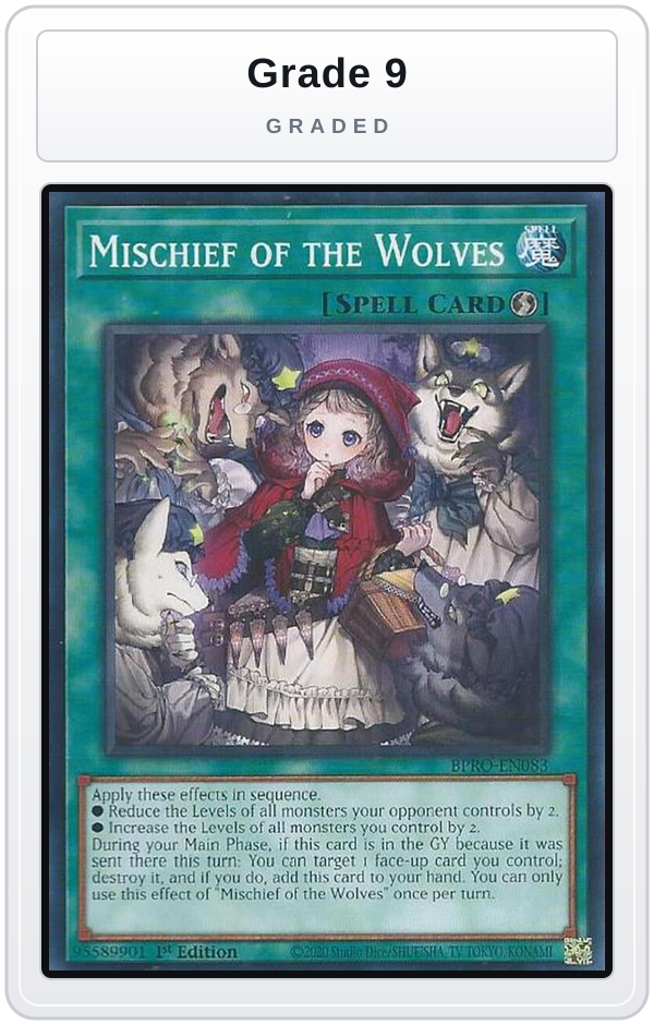 Graded - Mischief of the Wolves — Grade 9 graded overlay